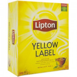 Чай, Lipton (Липтон) фильтр-пакет 2 г 100 шт Еллоу Лейбл