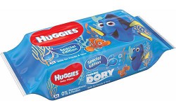 Салфетки влажные детские, Huggies (Хаггис) 56 шт Дисней рыбка Дори/Холодное сердце