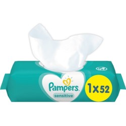 Салфетки влажные детские, Pampers (Памперс) 52 шт сенситив