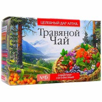 Чай, 1.5 г 20 шт Целебный дар Алтая №6 сердечно-сосудистый сбор