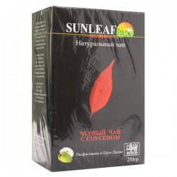 Чай черный, Sunleaf (Санлиф) 250 г 1 шт с саусепом коробка