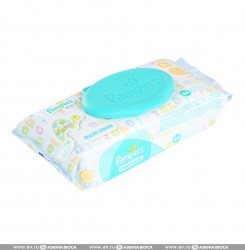 Салфетки влажные детские, Pampers (Памперс) 128 шт беби фреш сменный блок